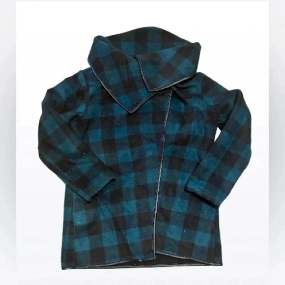 Eileen fisher petite large jacket plaid - Picture 1 of 3
